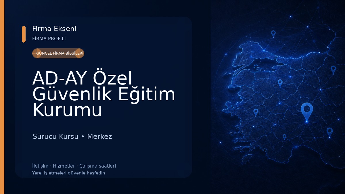 AD-AY Özel Güvenlik Eğitim Kurumu Sürücü Kursu