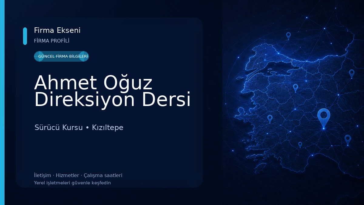 Ahmet Oğuz Direksiyon Dersi Sürücü Kursu