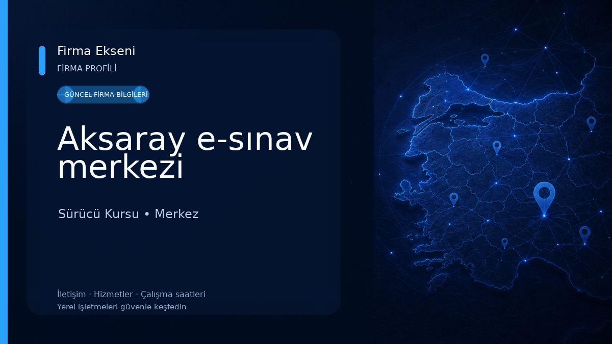Aksaray e-sınav merkezi
