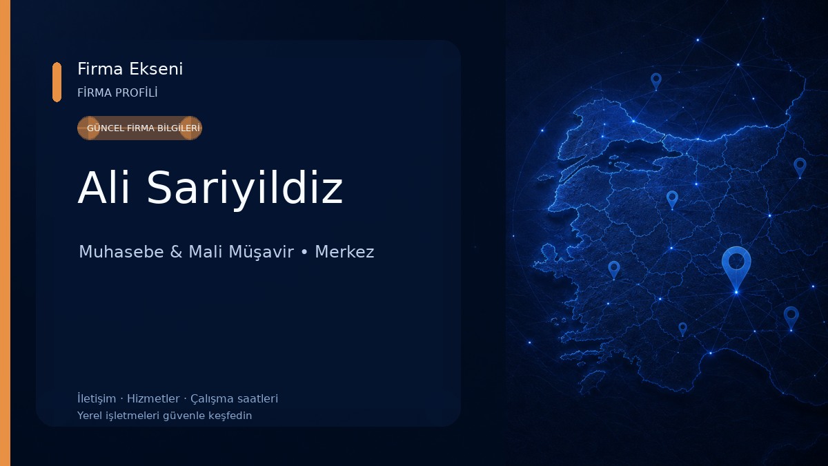 Ali Sariyildiz Muhasebe & Mali Müşavir