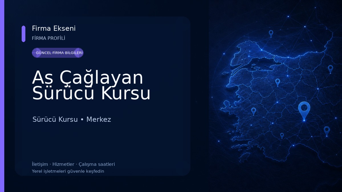 As Çağlayan Sürücü Kursu Sürücü Kursu