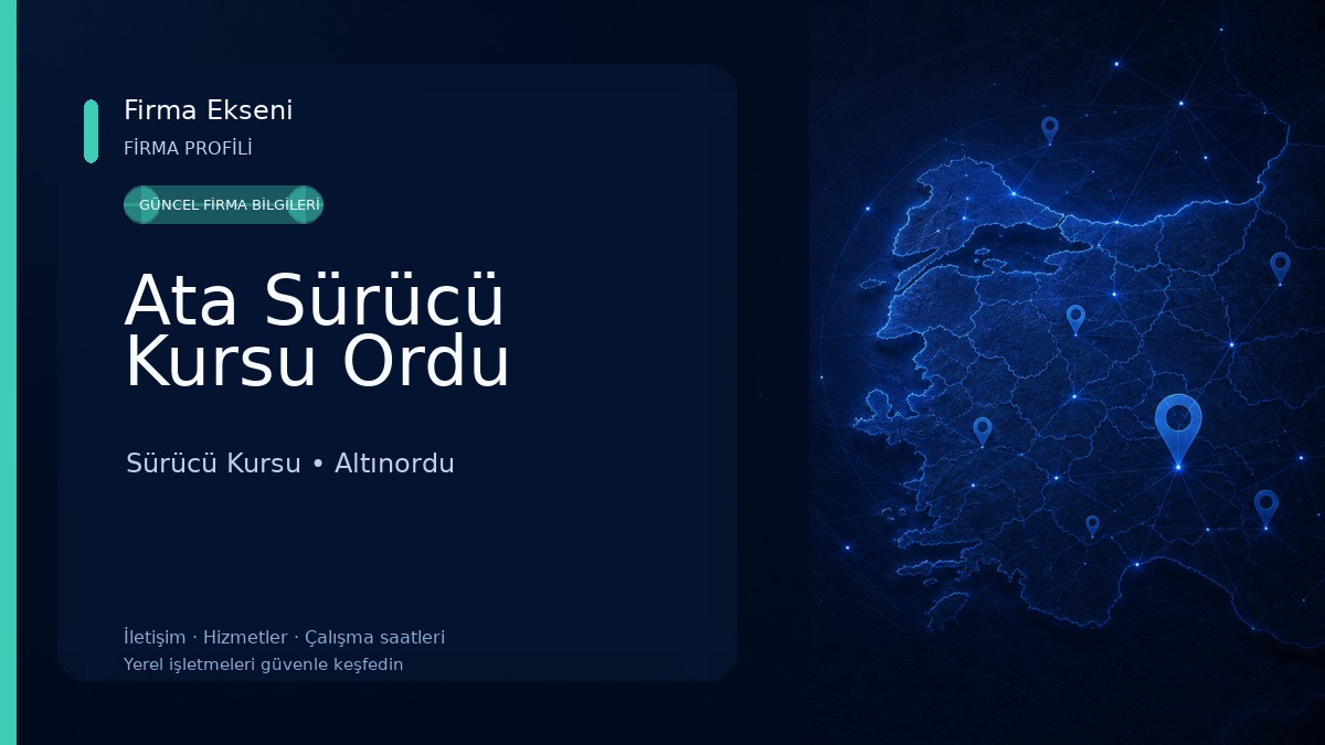 Ata Sürücü Kursu Ordu Sürücü Kursu