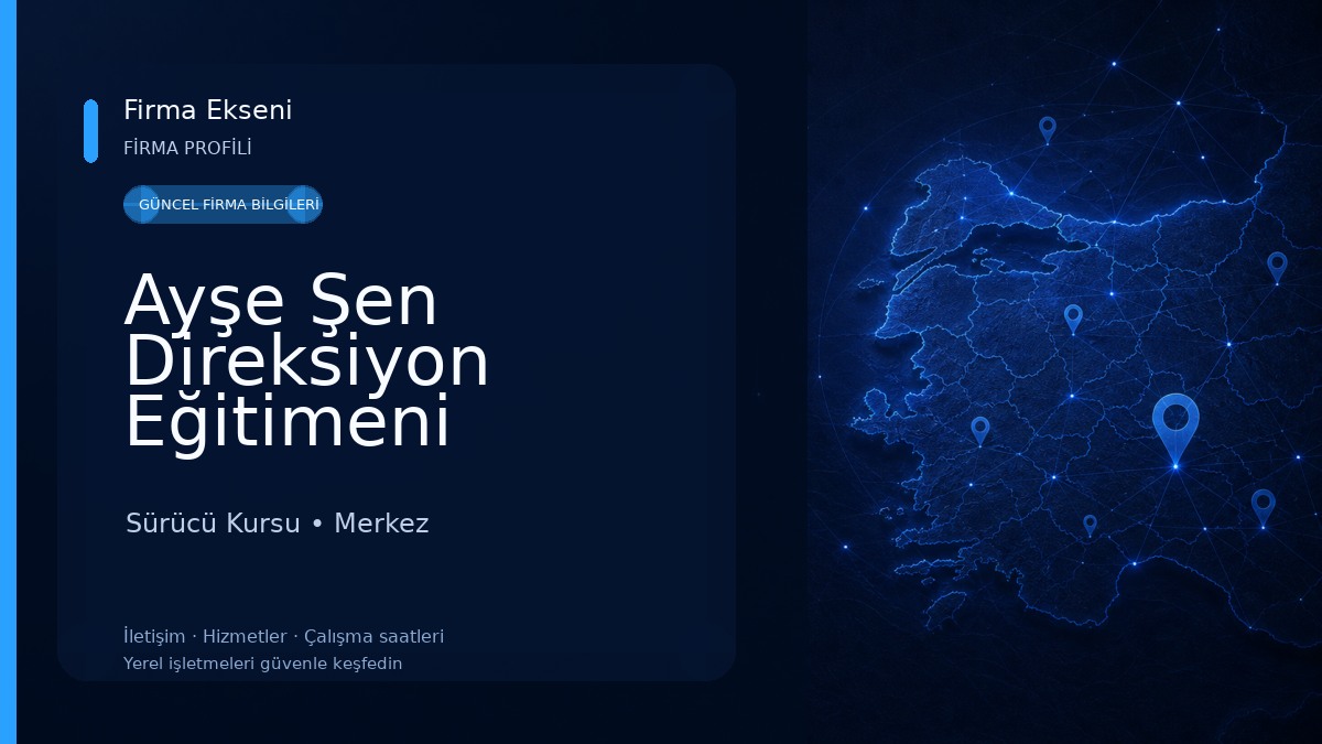 Ayşe Şen Direksiyon Eğitimeni