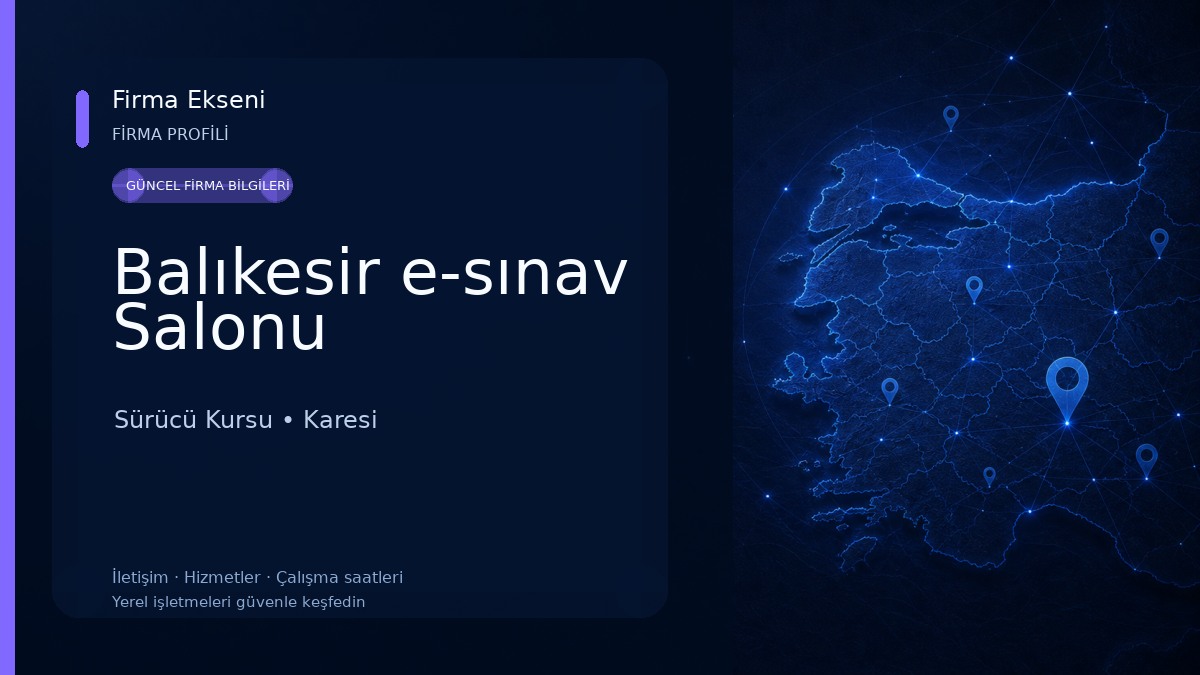 Balıkesir e-sınav Salonu