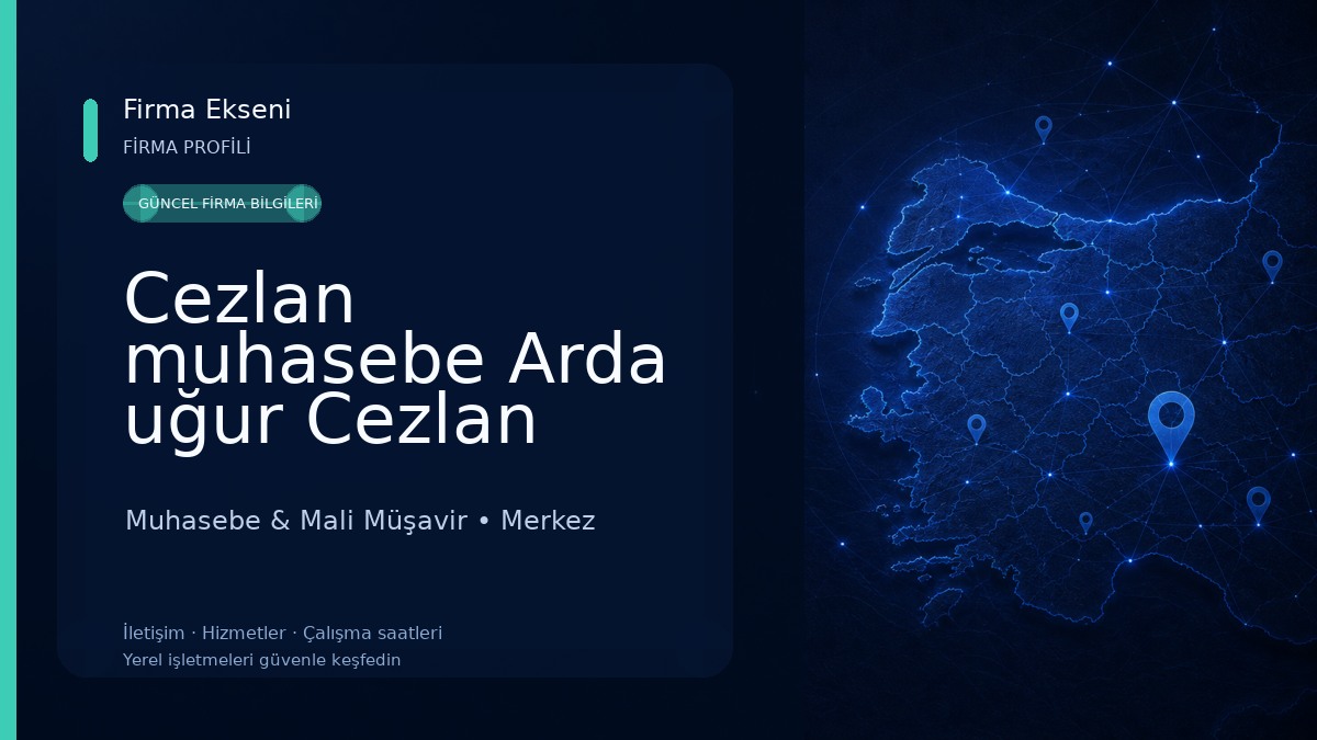 Cezlan muhasebe Arda uğur Cezlan 