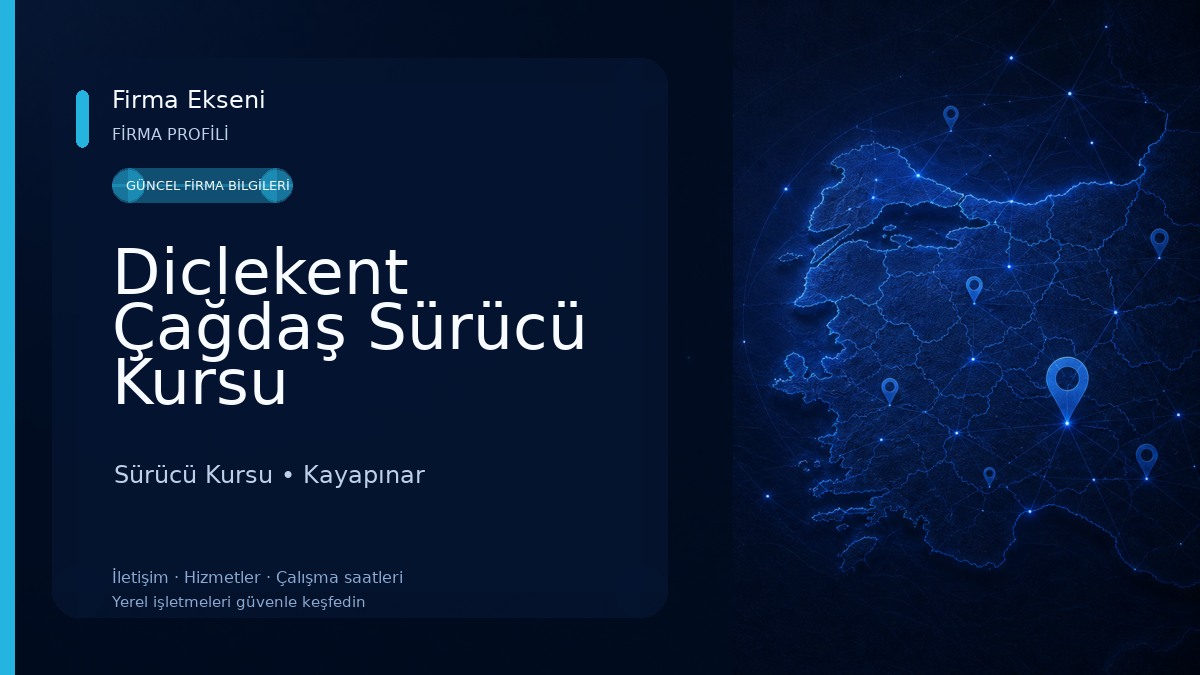 Diclekent Çağdaş Sürücü Kursu Sürücü Kursu