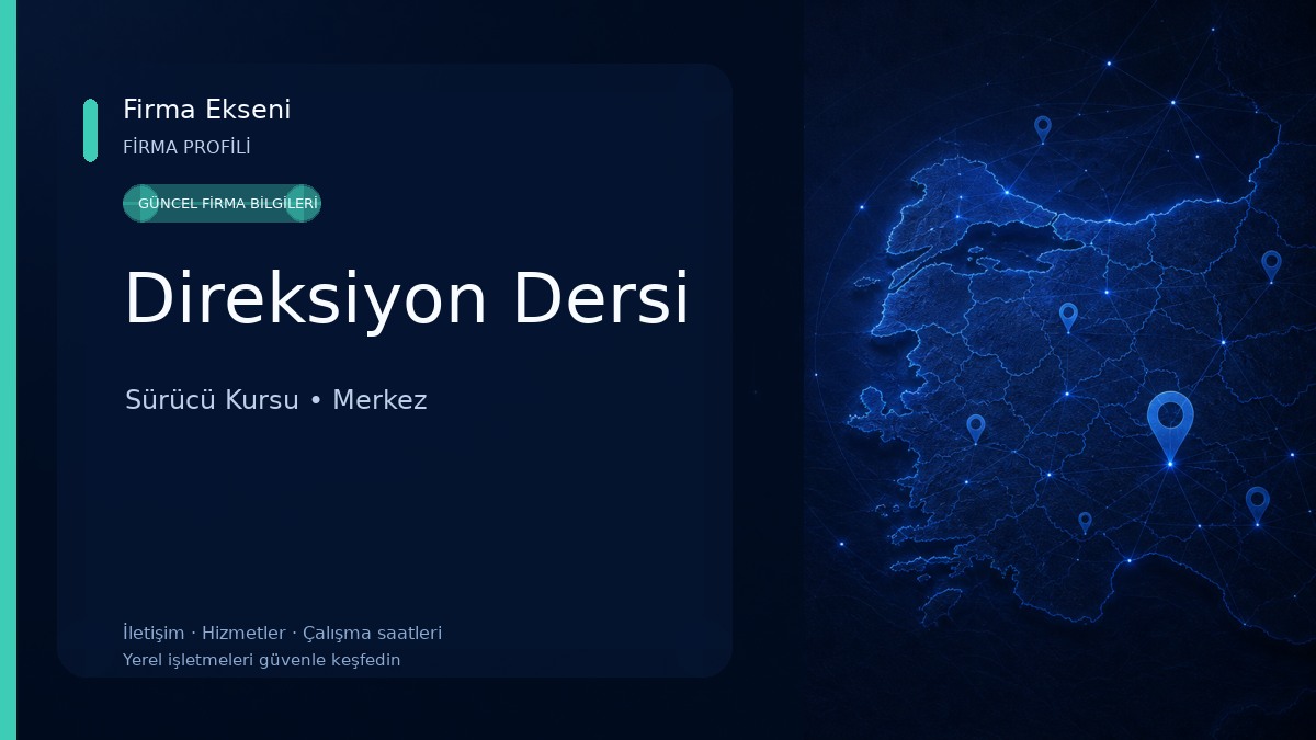Direksiyon Dersi Sürücü Kursu