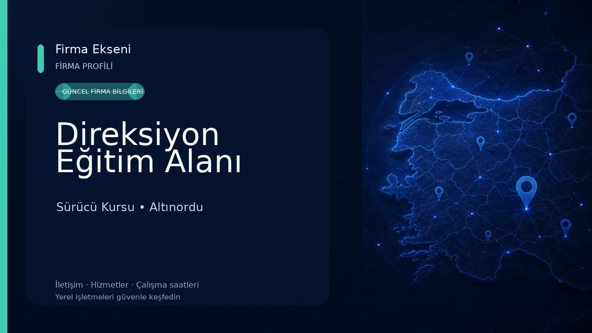 Direksiyon Eğitim Alanı Sürücü Kursu