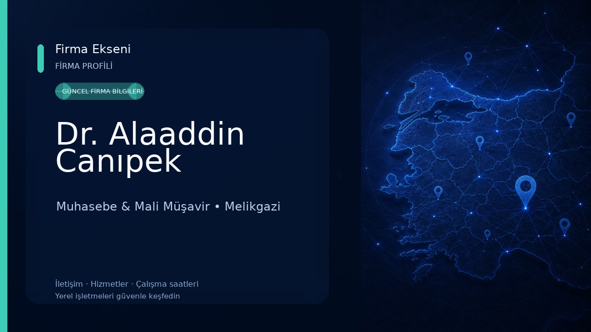 Dr. Alaaddin Canıpek Muhasebe & Mali Müşavir
