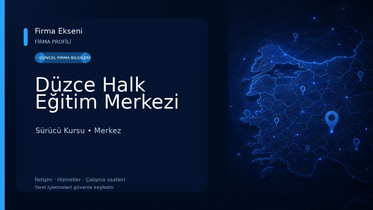 Düzce Halk Eğitim Merkezi Sürücü Kursu