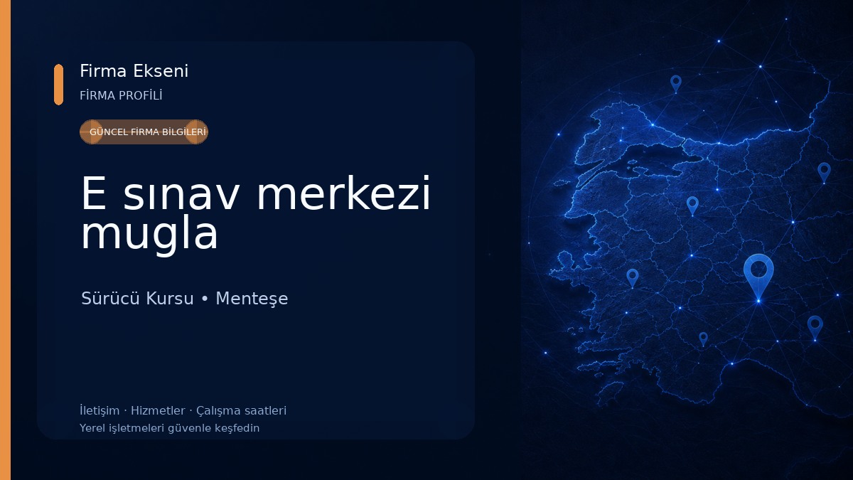 E sınav merkezi mugla 