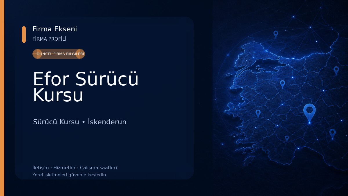 Efor Sürücü Kursu Sürücü Kursu
