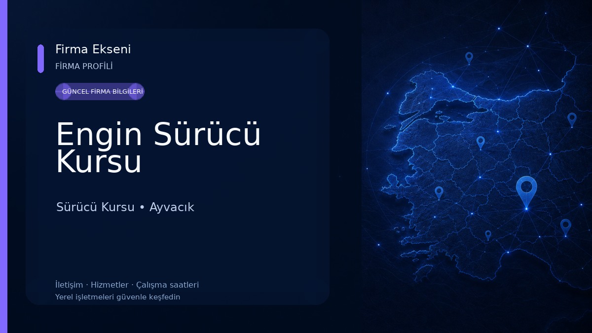 Engin Sürücü Kursu Sürücü Kursu