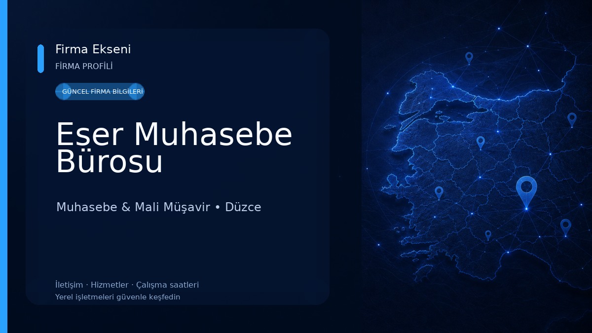 Eser Muhasebe Bürosu Muhasebe & Mali Müşavir