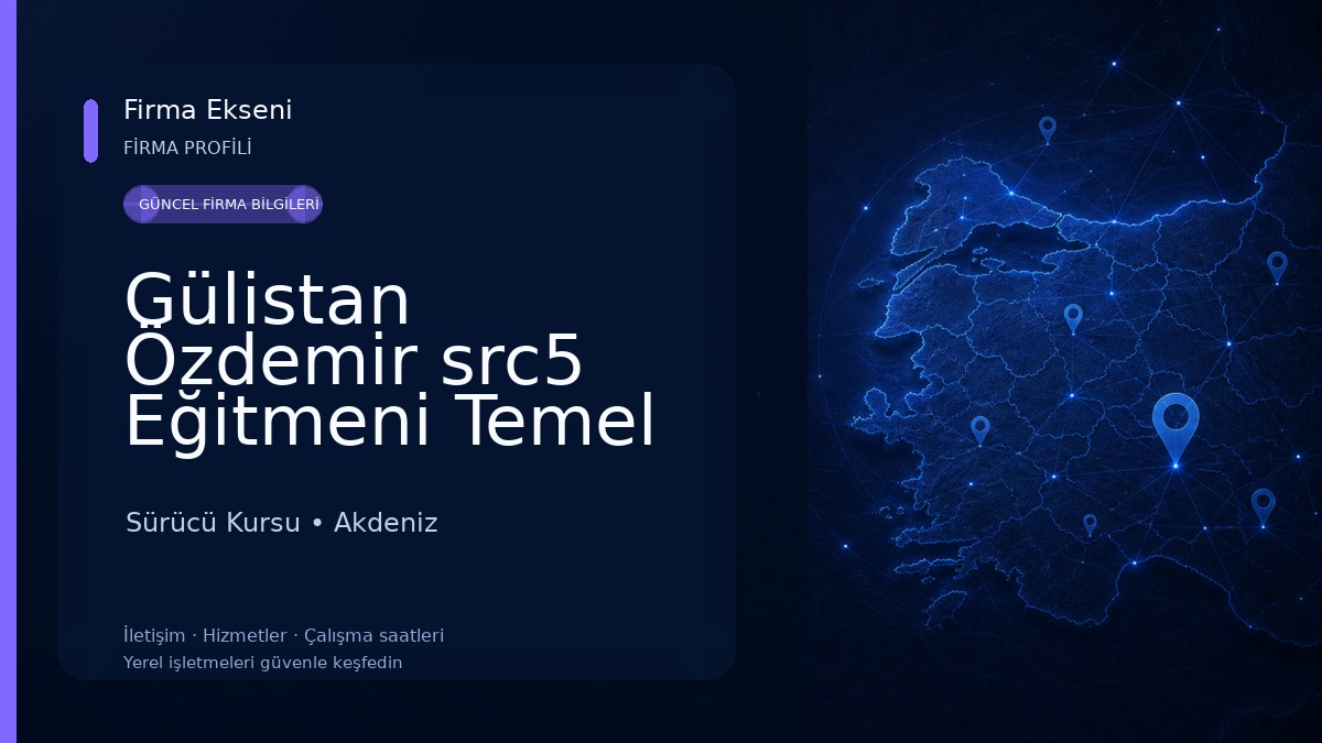 Gülistan Özdemir src5 Eğitmeni Temel + Tanker Eğitmeni 