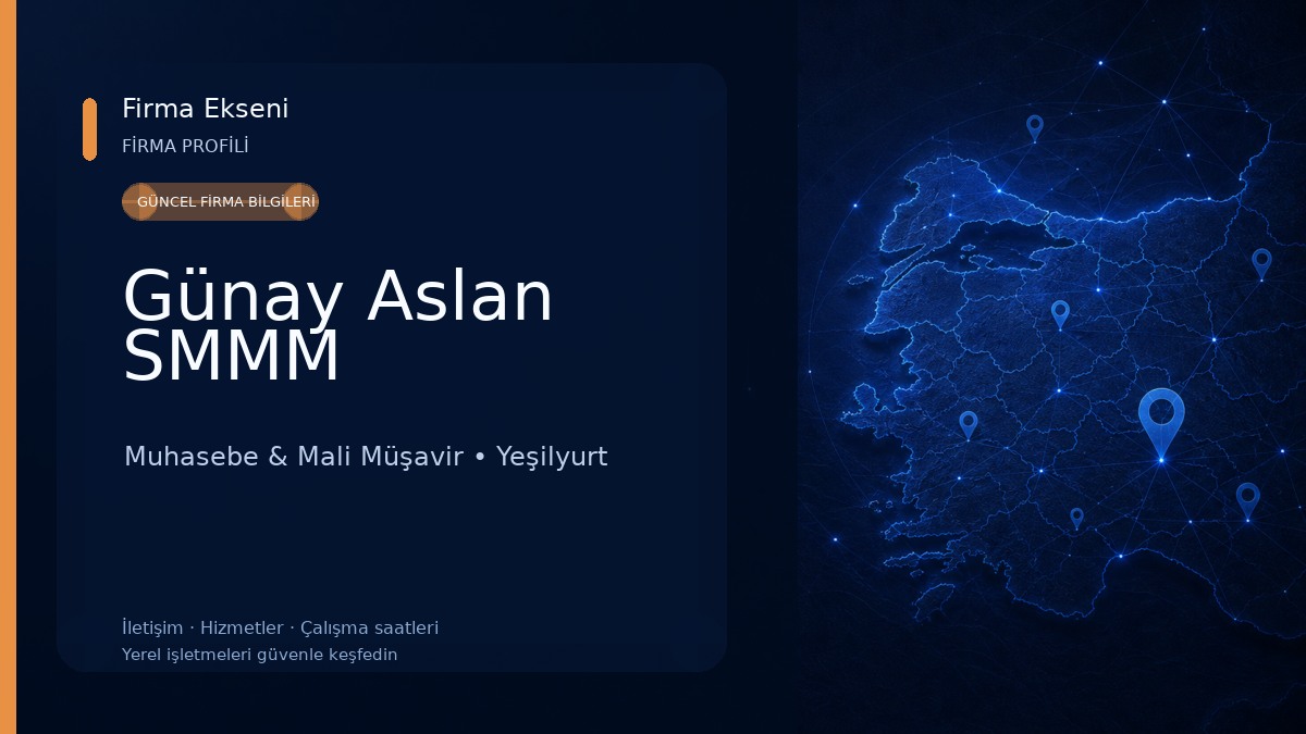 Günay Aslan SMMM Muhasebe & Mali Müşavir