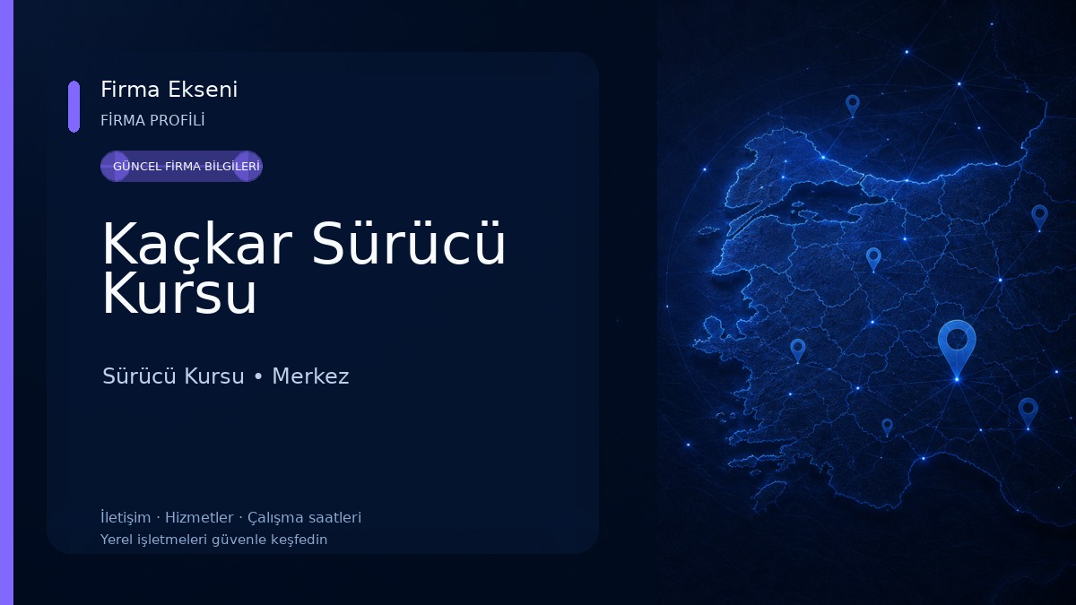 Kaçkar Sürücü Kursu Sürücü Kursu