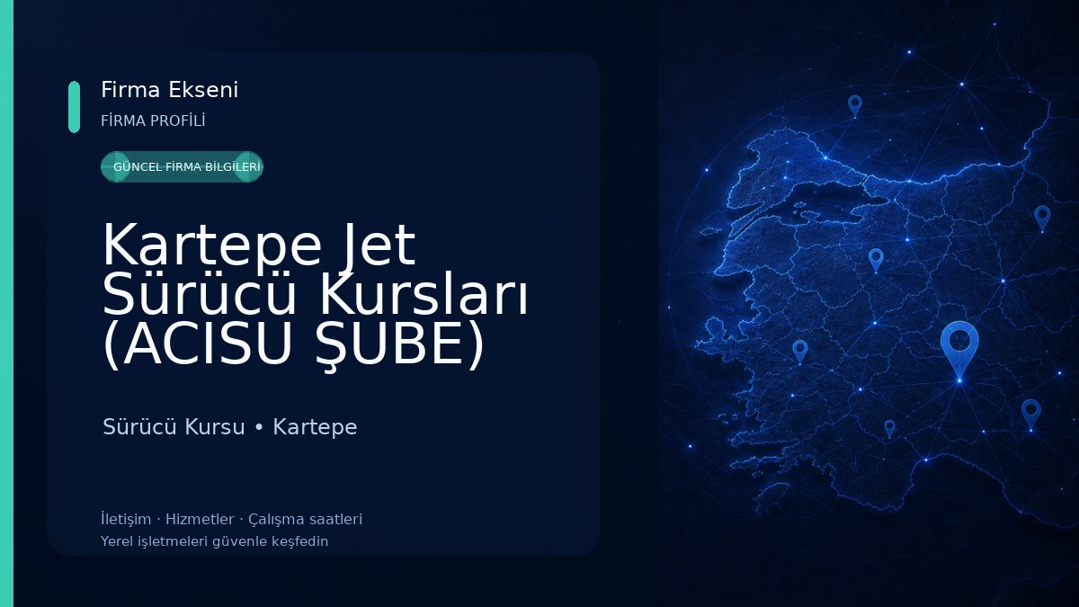 Kartepe Jet Sürücü Kursları (ACISU ŞUBE) Sürücü Kursu