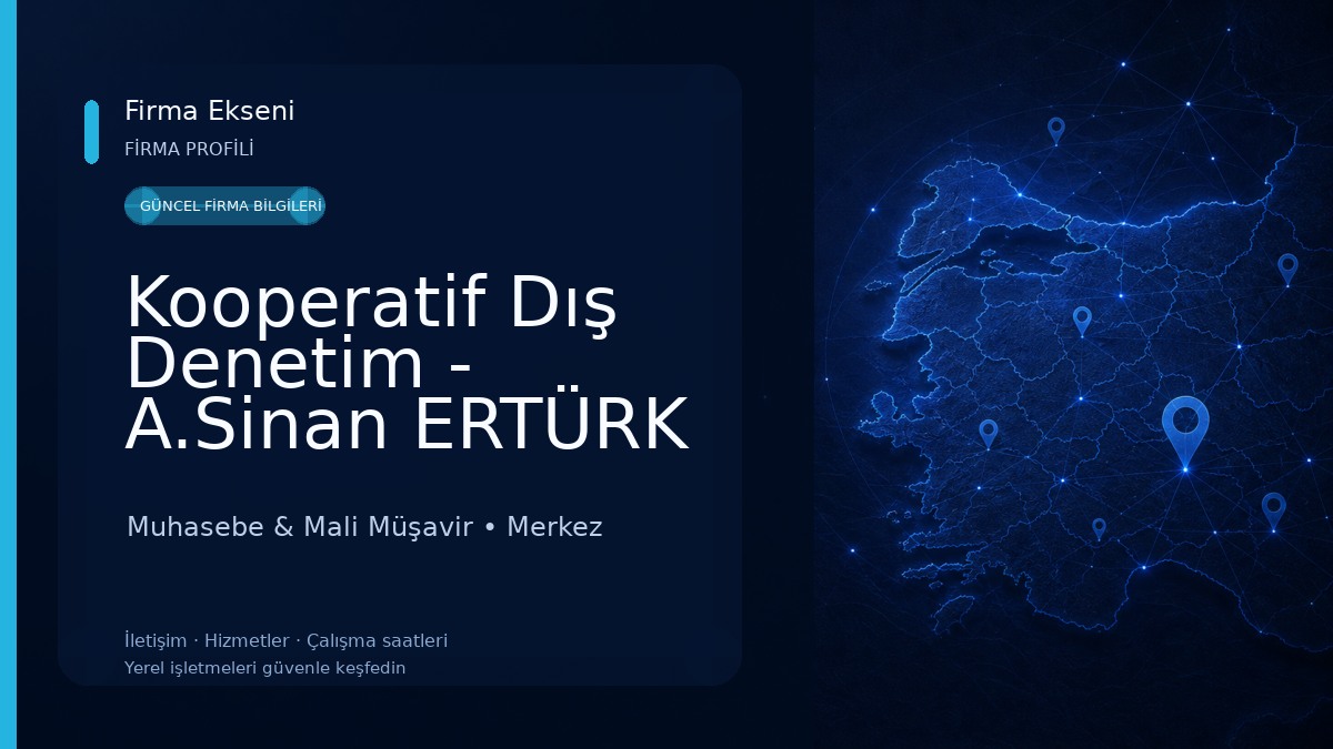 Kooperatif Dış Denetim - A.Sinan ERTÜRK 