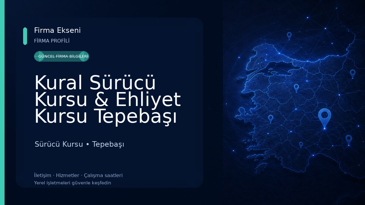 Kural Sürücü Kursu & Ehliyet Kursu Tepebaşı & B Ehliyet