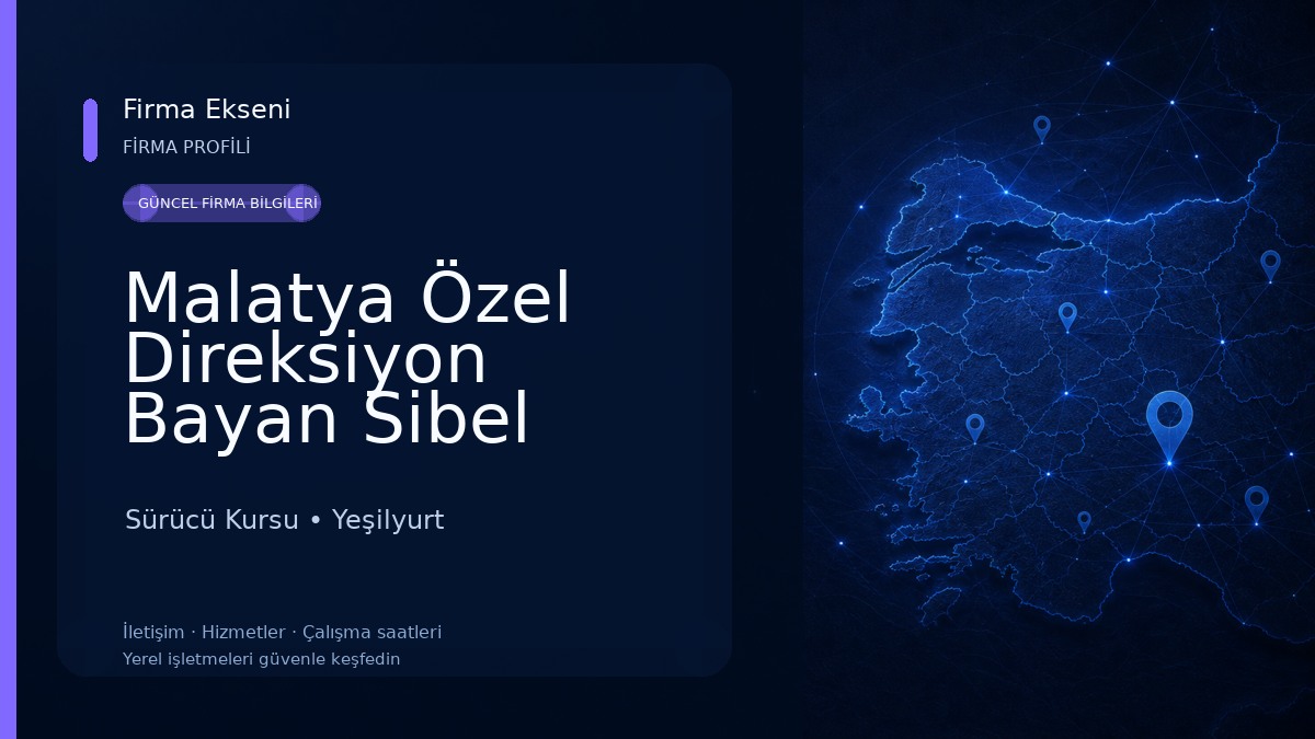 Malatya Özel Direksiyon Bayan Sibel 