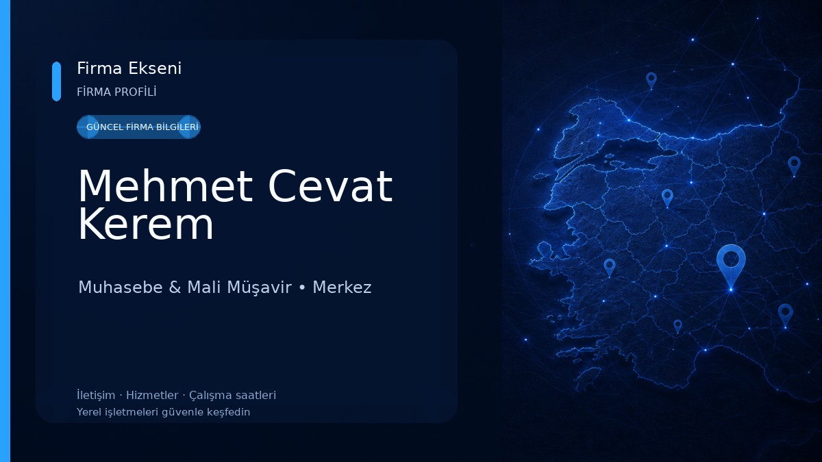 Mehmet Cevat Kerem Muhasebe & Mali Müşavir