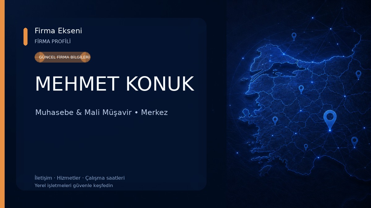 MEHMET KONUK Muhasebe & Mali Müşavir