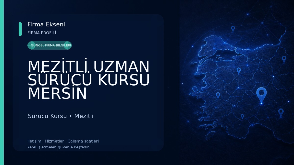 MEZİTLİ UZMAN SÜRÜCÜ KURSU MERSİN