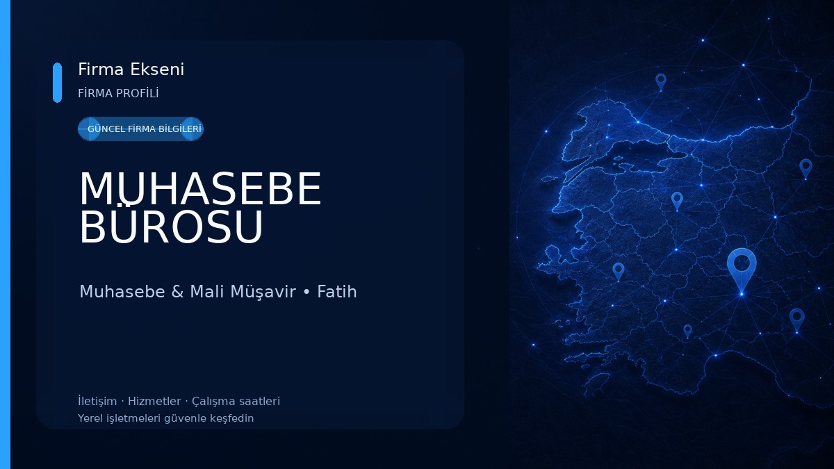 MUHASEBE BÜROSU Muhasebe & Mali Müşavir