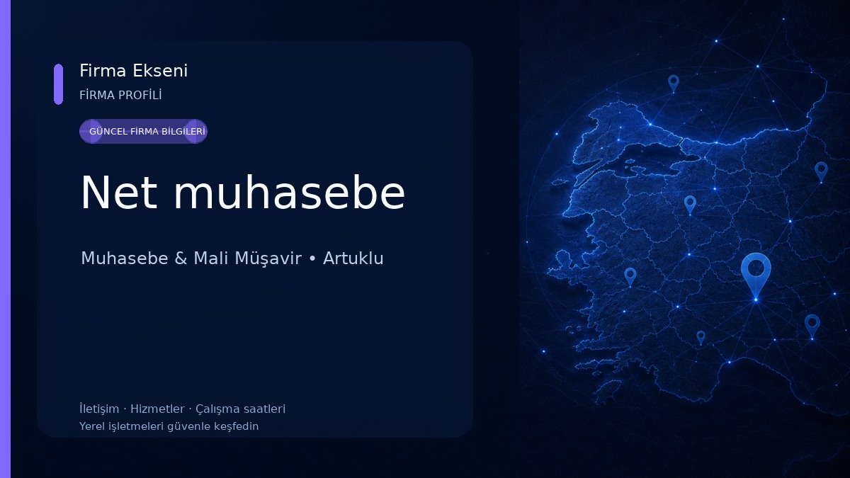 Net muhasebe Muhasebe & Mali Müşavir