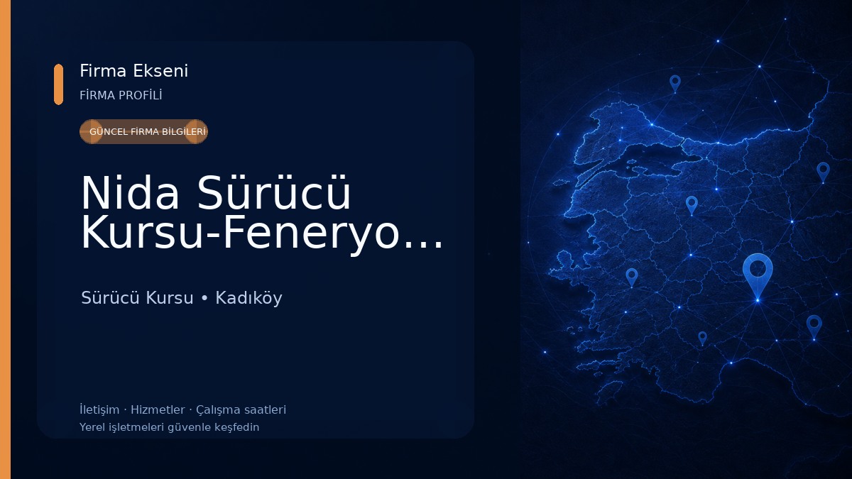 Nida Sürücü Kursu-Feneryolu-Kadıköy