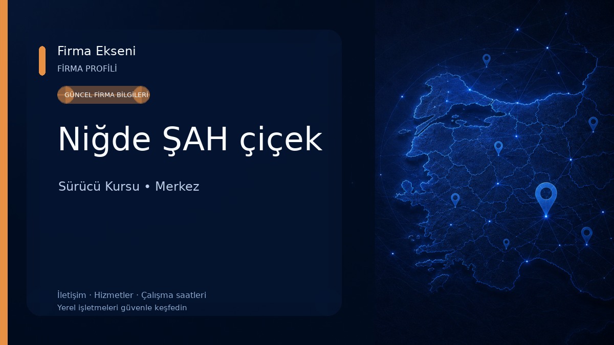Niğde ŞAH çiçek 