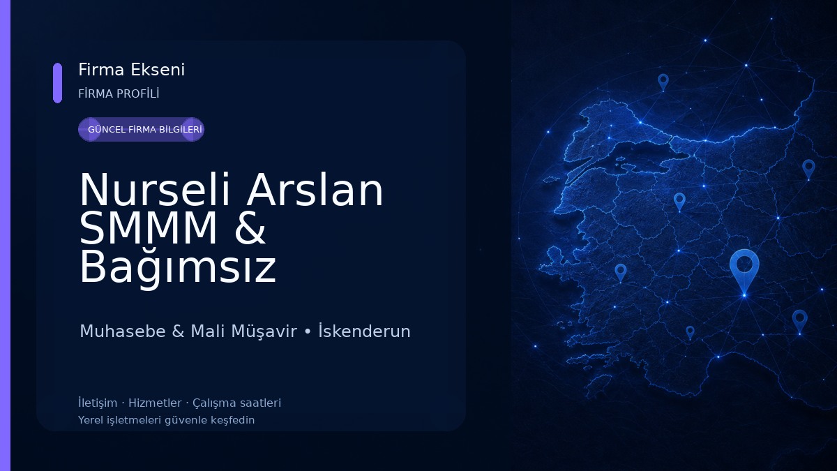 Nurseli Arslan SMMM & Bağımsız Denetçi Muhasebe & Mali Müşavir