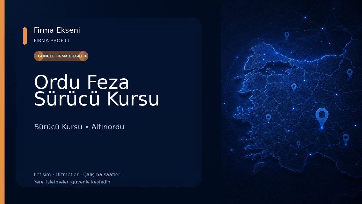 Ordu Feza Sürücü Kursu Sürücü Kursu