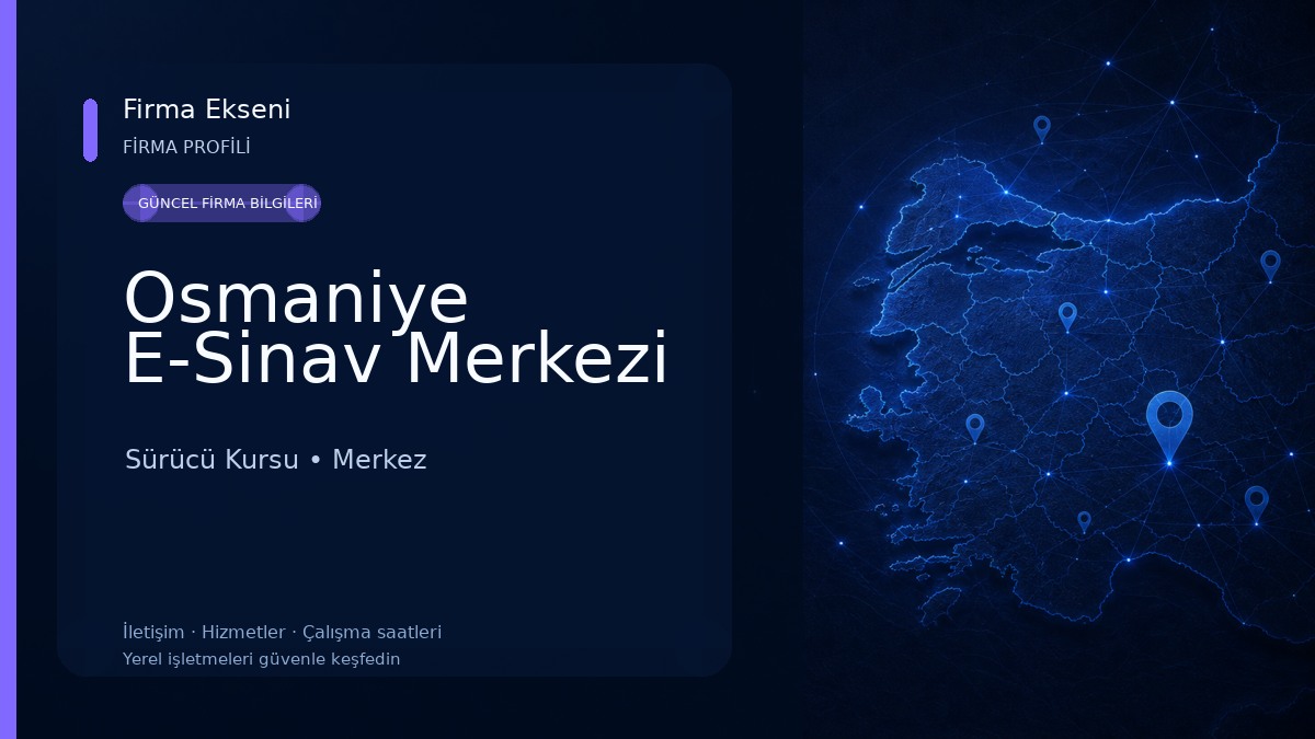 Osmaniye E-Sinav Merkezi