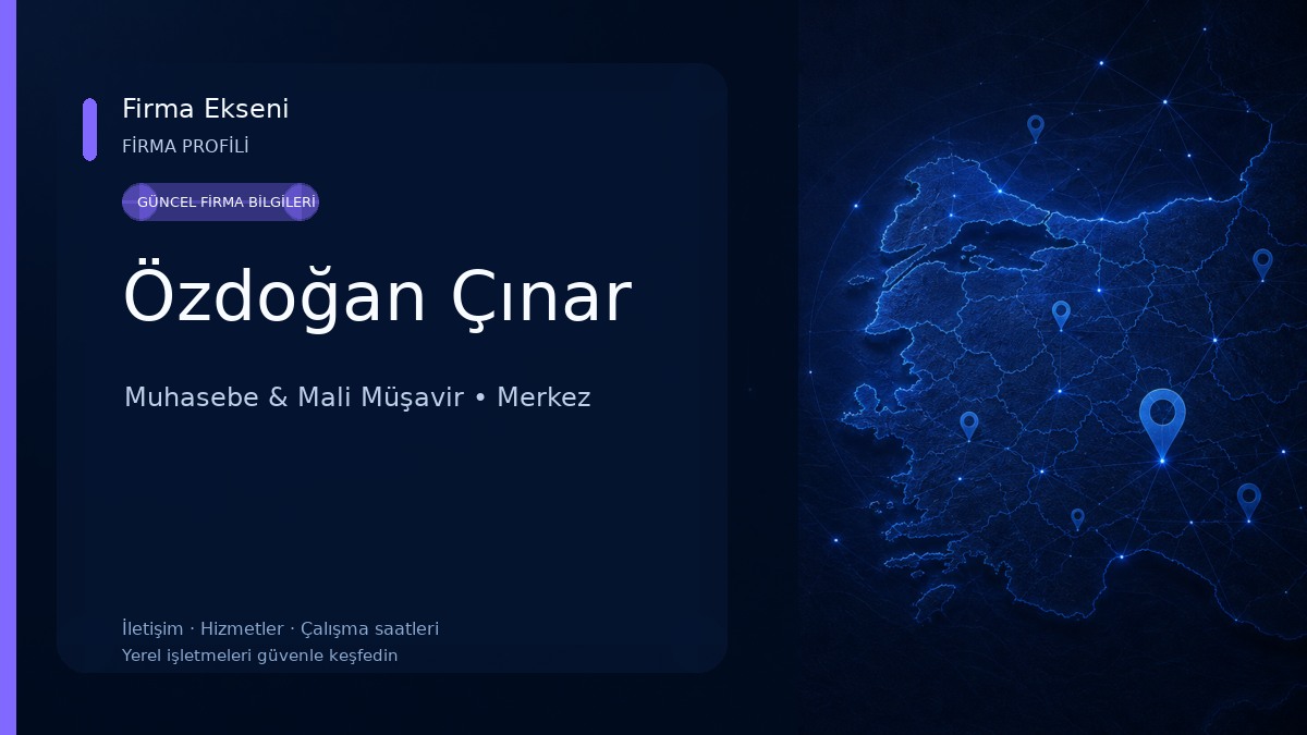 Özdoğan Çınar Muhasebe & Mali Müşavir