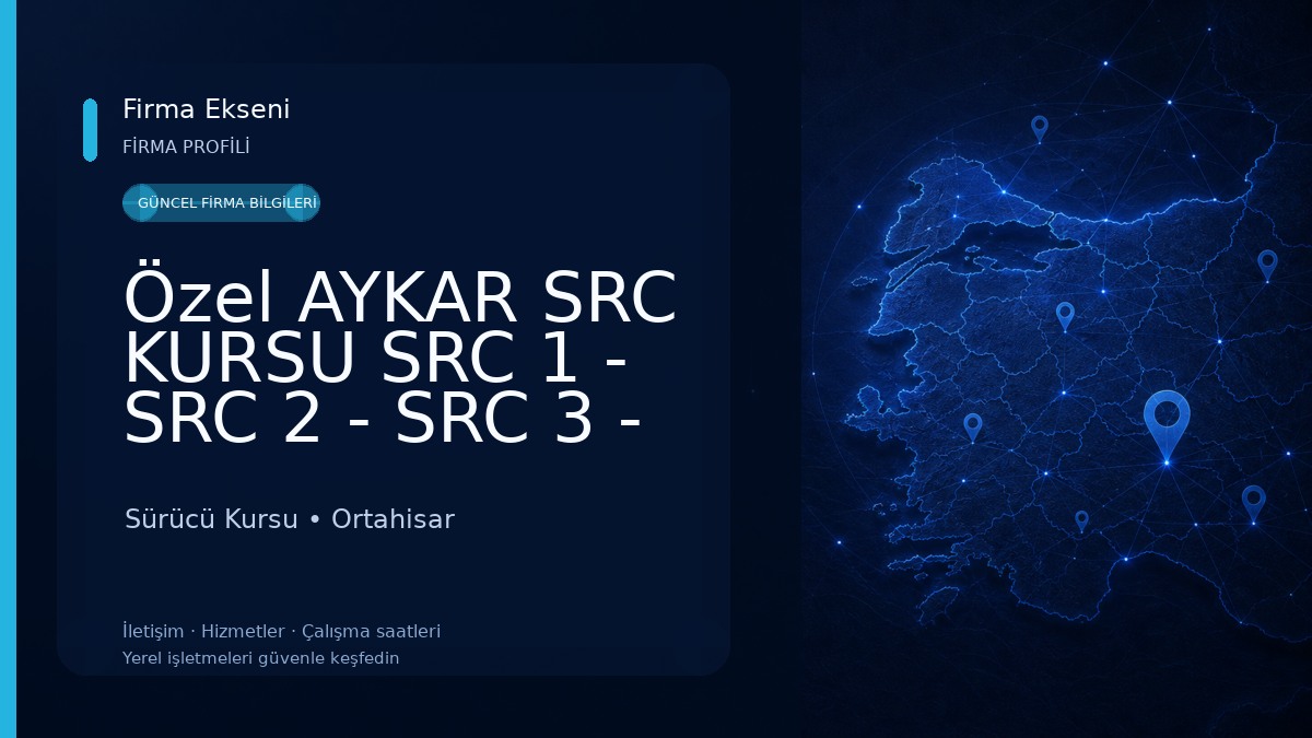Özel AYKAR SRC KURSU SRC 1 - SRC 2 - SRC 3 - SRC 4 