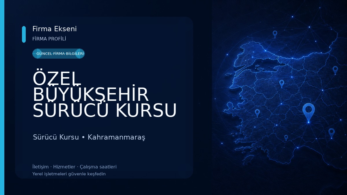ÖZEL BÜYÜKŞEHİR SÜRÜCÜ KURSU Sürücü Kursu