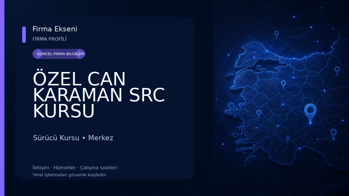 ÖZEL CAN KARAMAN SRC KURSU 