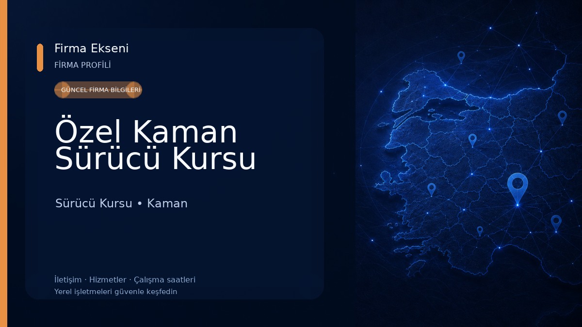 Özel Kaman Sürücü Kursu Sürücü Kursu