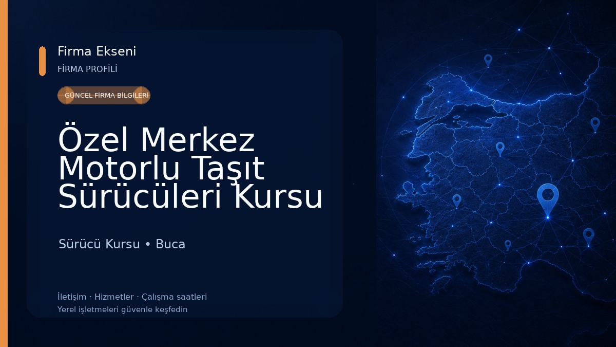 Özel Merkez Motorlu Taşıt Sürücüleri Kursu Sürücü Kursu