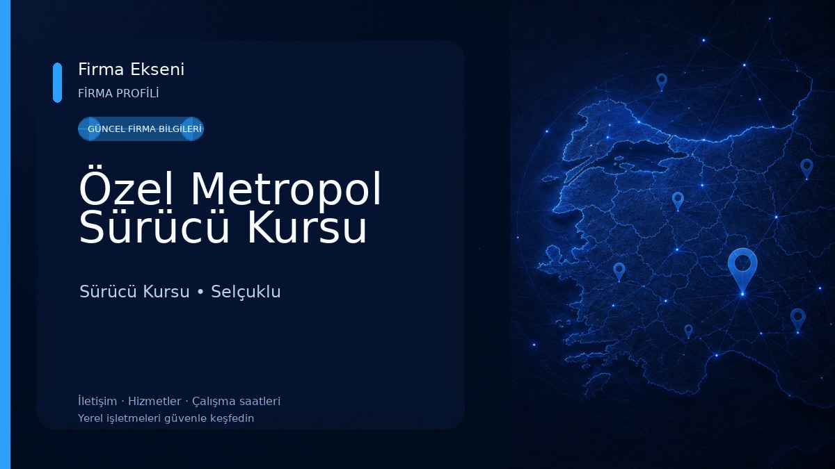 Özel Metropol Sürücü Kursu Sürücü Kursu