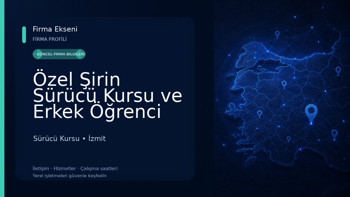 Özel Şirin Sürücü Kursu ve Erkek Öğrenci Yurdu Sürücü Kursu