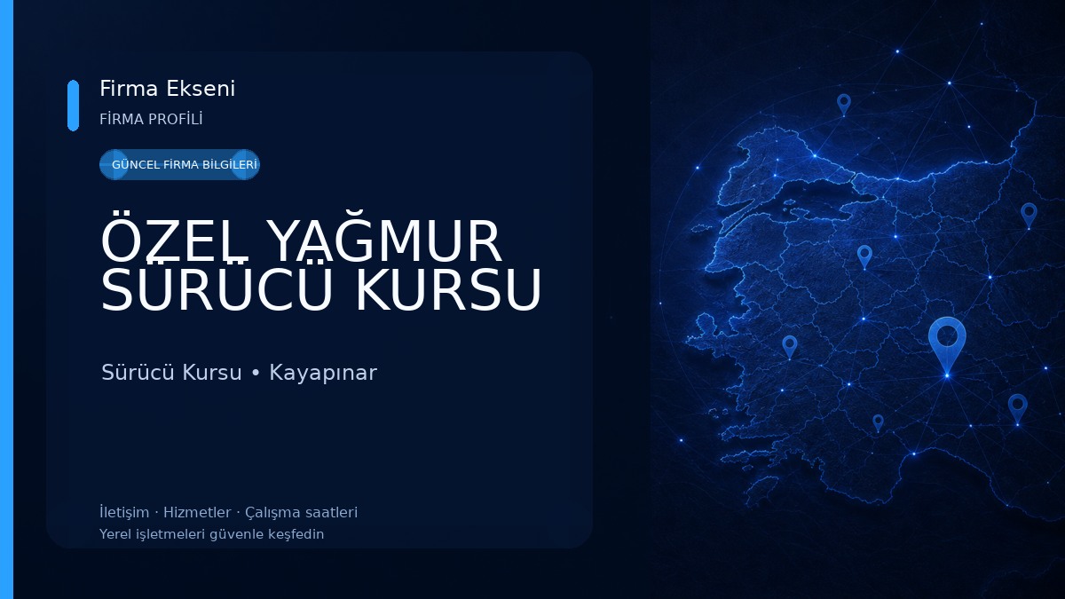 ÖZEL YAĞMUR SÜRÜCÜ KURSU