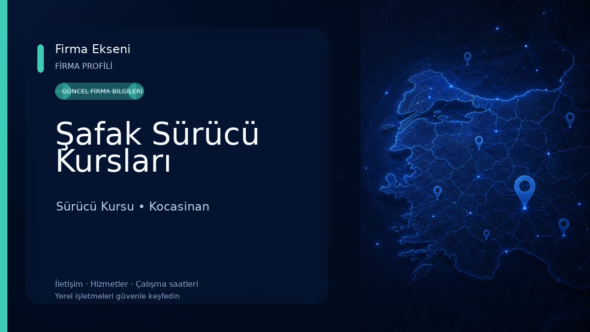 Şafak Sürücü Kursları Sürücü Kursu