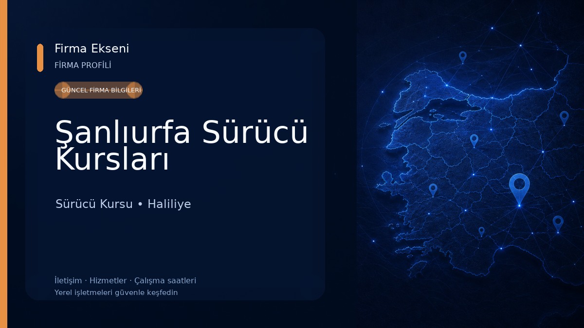 Şanlıurfa Sürücü Kursları Sürücü Kursu