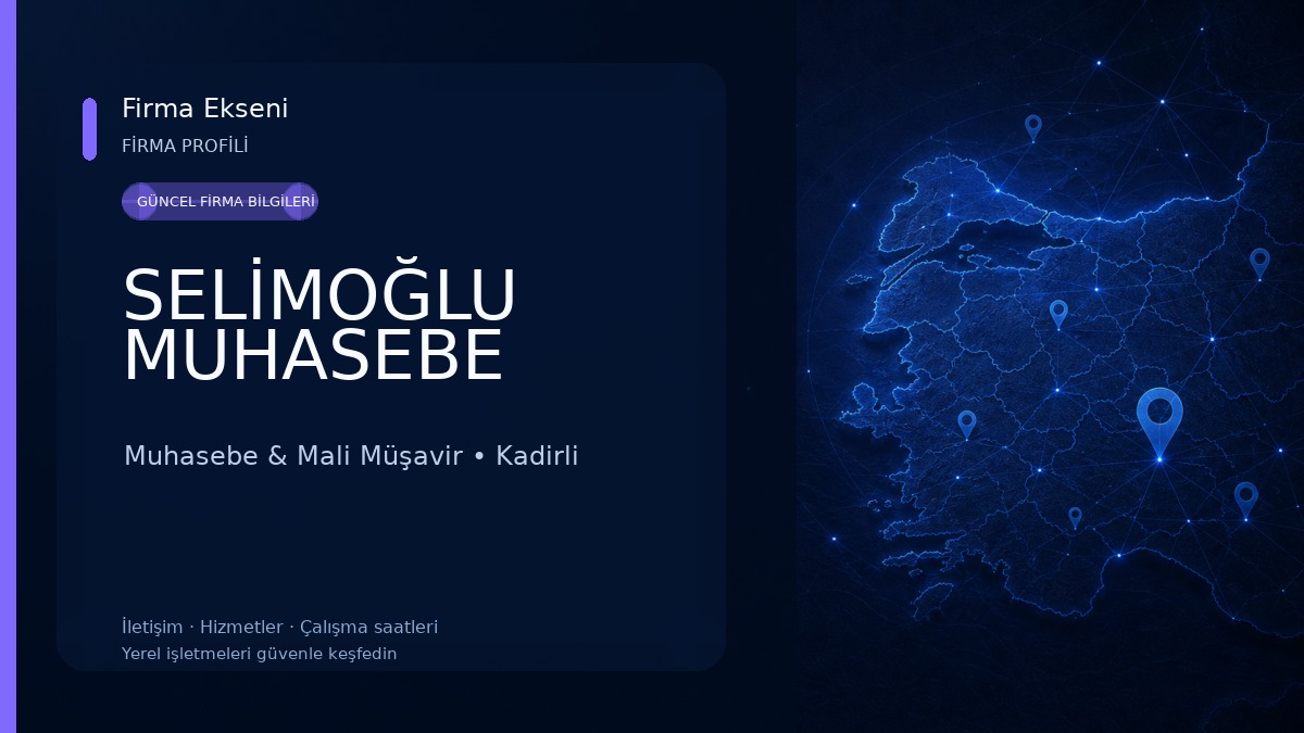 SELİMOĞLU MUHASEBE Muhasebe & Mali Müşavir