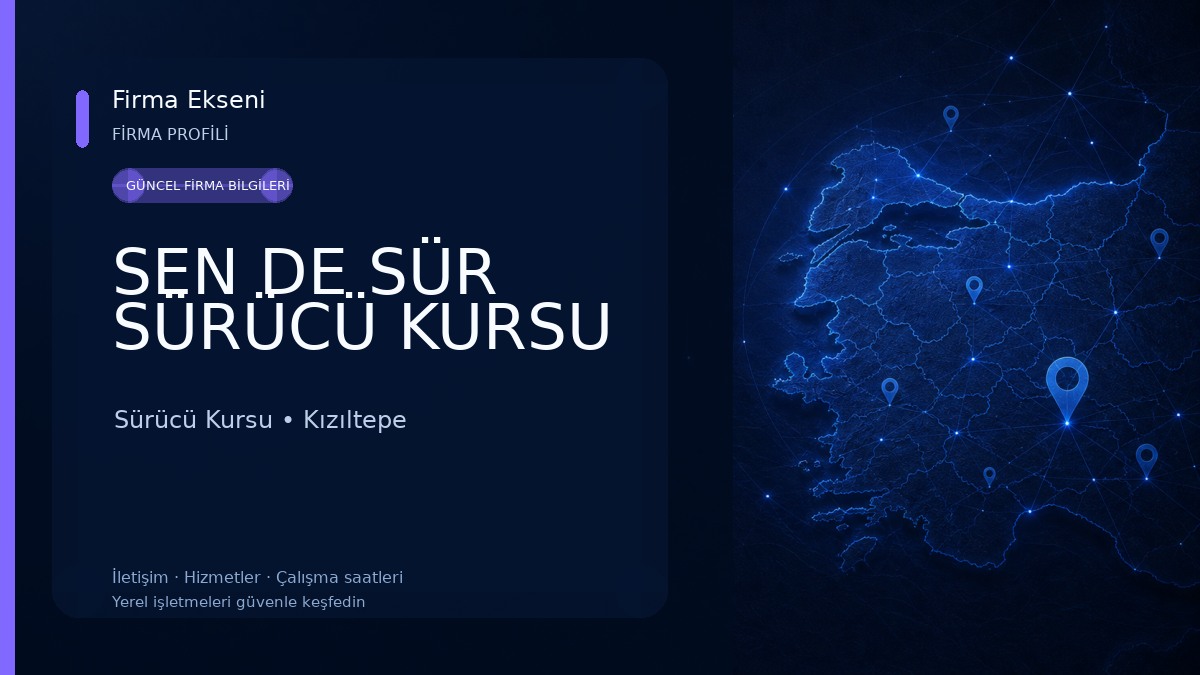 SEN DE SÜR SÜRÜCÜ KURSU Sürücü Kursu