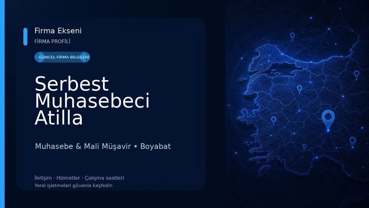 Serbest Muhasebeci Atilla ÖZDİLEK-SMMM Buğra ÖZDİLEK