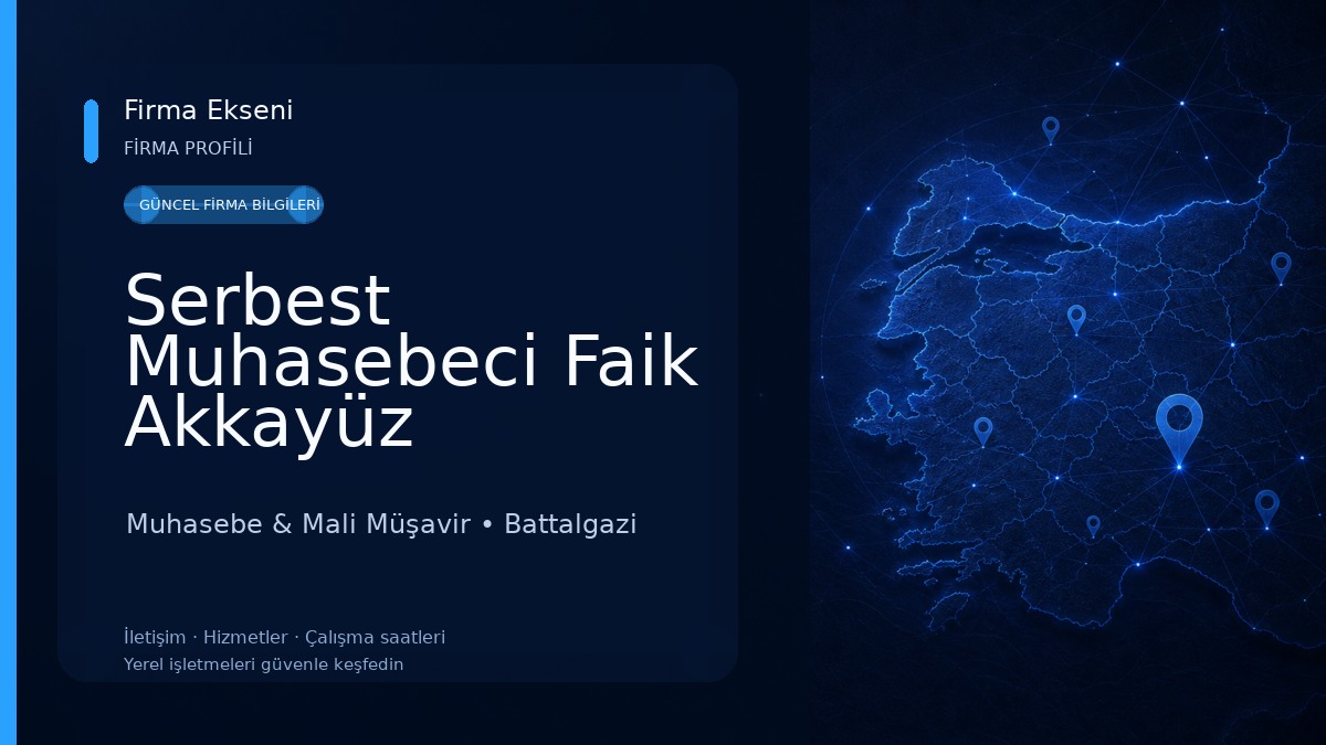 Serbest Muhasebeci Faik Akkayüz Muhasebe & Mali Müşavir